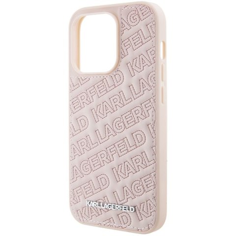 Karl Lagerfeld KLHCP15XPQKPMP i Phone 15 Pro Max 6.7" różowy/pink hardcase Quilted K Pattern