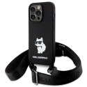Karl Lagerfeld KLHCP15XSCBSCNK i Phone 15 Pro Max 6.7" hardcase czarny/black Crossbody Silicone Choupette