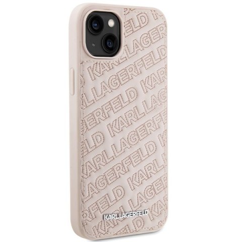 Karl Lagerfeld KLHCP15MPQKPMP i Phone 15 Plus / 14 Plus 6.7" różowy/pink hardcase Quilted K Pattern