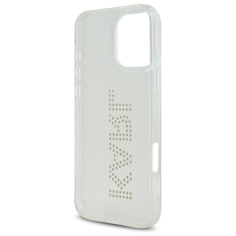 Karl Lagerfeld KLHCP16XHKLSTDCT i Phone 16 Pro Max 6.9" przezroczysty/transparent hardcase IML Rhinestones Logo