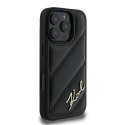Karl Lagerfeld KLHCP16LPQDSMGK i Phone16 Pro 6.3" czarny/black hardcase Quilted Signature