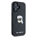 Karl Lagerfeld KLHCP16SPGKLKIPK i Phone 16 6.1" czarny/black hardcase Monogram Karl Head Pin