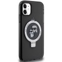 Karl Lagerfeld KLHMN61HMRSKCK i Phone 11 / Xr 6.1" czarny/black hardcase Ring Stand Karl&Choupettte Mag Safe