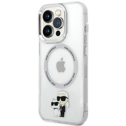 Karl Lagerfeld KLHMP13LHNKCIT i Phone 13Pro 6,1" hardcase transparent Iconic Karl&Choupette Magsafe