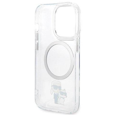 Karl Lagerfeld KLHMP13LHNKCIT i Phone 13Pro 6,1" hardcase transparent Iconic Karl&Choupette Magsafe