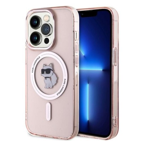 Karl Lagerfeld KLHMP14LHFCCNOP i Phone 14 Pro 6.1" różowy/pink hardcase IML Choupette Mag Safe
