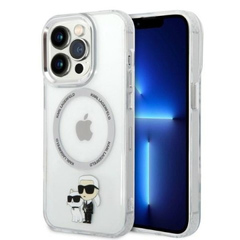 Karl Lagerfeld KLHMP14LHNKCIT i Phone 14 Pro 6,1" hardcase transparent Iconic Karl&Choupette Magsafe
