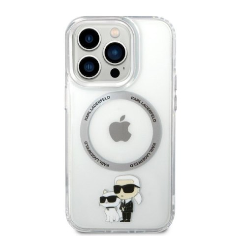 Karl Lagerfeld KLHMP14LHNKCIT i Phone 14 Pro 6,1" hardcase transparent Iconic Karl&Choupette Magsafe