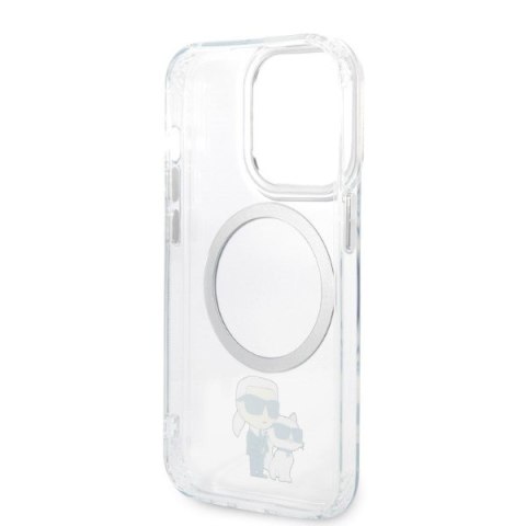 Karl Lagerfeld KLHMP14LHNKCIT i Phone 14 Pro 6,1" hardcase transparent Iconic Karl&Choupette Magsafe