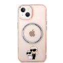 Karl Lagerfeld KLHMP14MHNKCIP i Phone 14 Plus / 15 Plus 6,7" hardcase różowy/pink Iconic Karl&Choupette Magsafe