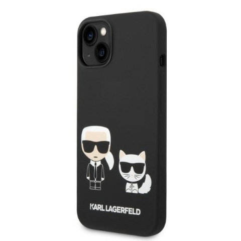 Karl Lagerfeld KLHMP14MSSKCK i Phone 14 Plus / 15 Plus 6,7" hardcase czarny/black Liquid Silicone Karl & Choupette Magsafe