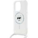 Karl Lagerfeld KLHMP14XHCCHNT i Phone 14 Pro Max 6.7" hardcase transparent IML Choupette Head & Cord Magsafe