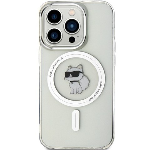 Karl Lagerfeld KLHMP14XHFCCNOT i Phone 14 Pro Max 6.7" przezroczysty/transparent hardcase IML Choupette Mag Safe