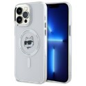 Karl Lagerfeld KLHMP14XHLSCHH i Phone 14 Pro Max 6.7" biały/white hardcase IML Metal Choupette Head Mag Safe