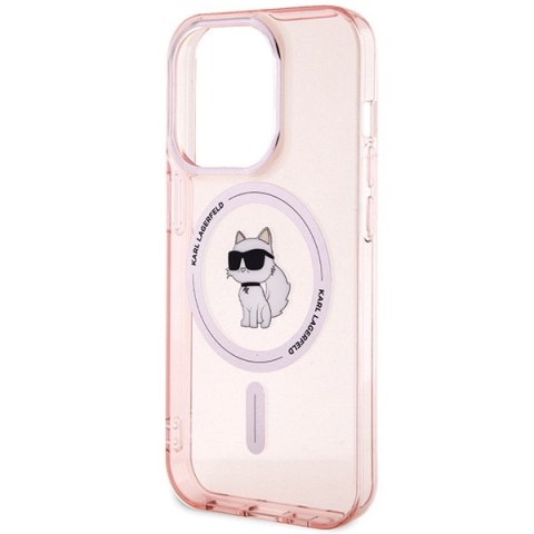 Karl Lagerfeld KLHMP15LHFCCNOP i Phone 15 Pro 6.1" różowy/pink hardcase IML Choupette Mag Safe