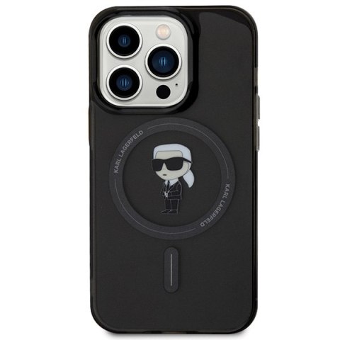 Karl Lagerfeld KLHMP15LHFCKNOK i Phone 15 Pro 6.1" czarny/black hardcase IML Ikonik Mag Safe