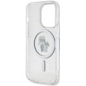Karl Lagerfeld KLHMP15LHGKCNOT i Phone 15 Pro 6.1" transparent hardcase Karl&Choupette Glitter Mag Safe