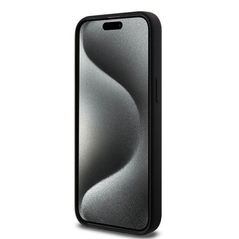 Karl Lagerfeld KLHMP15LSCHPPLK i Phone 15 Pro 6.1" czarny/black hardcase Silicone Choupette Head Mag Safe
