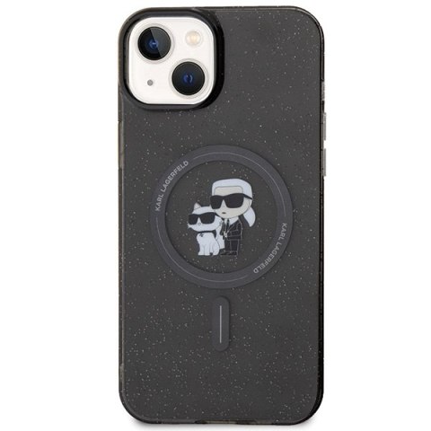 Karl Lagerfeld KLHMP15MHGKCNOK i Phone 15 Plus / 14 Plus 6.7" czarny/black hardcase Karl&Choupette Glitter Mag Safe