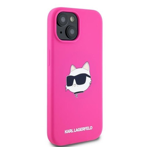 Karl Lagerfeld KLHMP15MSCHPPLF i Phone15 Plus / 14 Plus 6.7" różowy/fuschia hardcase Silicone Choupette Head Mag Safe