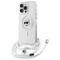 Karl Lagerfeld KLHMP16XHCCHNT i Phone 16 Pro Max 6.9" hardcase transparent IML Choupette Head & Cord Magsafe