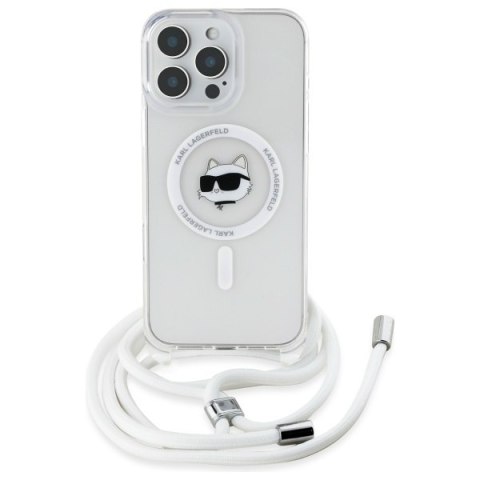 Karl Lagerfeld KLHMP16XHCCHNT i Phone 16 Pro Max 6.9" hardcase transparent IML Choupette Head & Cord Magsafe