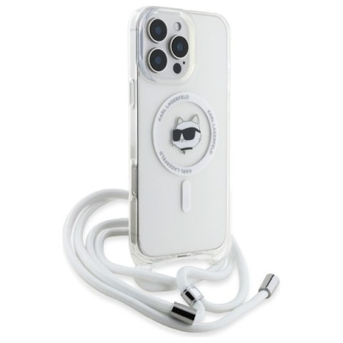 Karl Lagerfeld KLHMP16XHCCHNT i Phone 16 Pro Max 6.9" hardcase transparent IML Choupette Head & Cord Magsafe