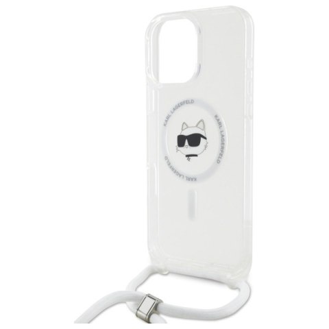Karl Lagerfeld KLHMP16XHCCHNT i Phone 16 Pro Max 6.9" hardcase transparent IML Choupette Head & Cord Magsafe