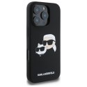 Karl Lagerfeld KLHMP16XSKCHPPLK i Phone16 Pro Max 6.9" czarny/black hardcase Silicone Double Heads Print Mag Safe