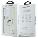 Karl Lagerfeld KLHMP16LHLSKCH i Phone Pro 6.3" biały/white hardcase IML Metal Karl&Choupette Head Mag Safe