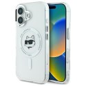 Karl Lagerfeld KLHMP16MHLSCHH i Phone 16 Plus 6.7" biały/white hardcase IML Metal Choupette Head Mag Safe