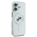 Karl Lagerfeld KLHMP16MHLSKCH i Phone Plus 6.7" biały/white hardcase IML Metal Karl&Choupette Head Mag Safe
