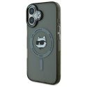 Karl Lagerfeld KLHMP16SHLSCHK i Phone 16 6.1" czarny/black hardcase IML Metal Choupette Head Mag Safe