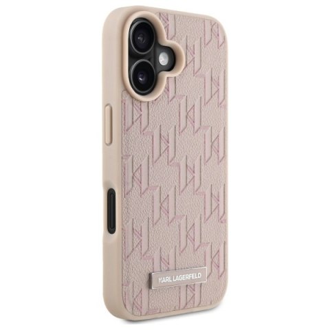 Karl Lagerfeld KLHMP16SPKHPORPP i Phone 16 6.1" różowy/pink hardcase Hot Stamp Magsafe