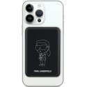 Karl Lagerfeld Powerbank indukcyjny KLPBM5KIOTTGK 5000m Ah czarny/black NFT Outline Ikonik Mag Safe