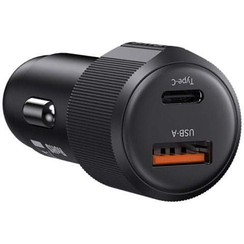 Ładowarka samochodowa USAMS YT Series CC283 60W 1x USB-A 1x USB-C czarny