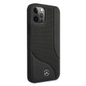 Mercedes MEHCP12LCDOBK i Phone 12 Pro Max6,7" czarny/black hardcase Leather Perforated Area