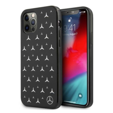 Mercedes MEHCP12LESPBK i Phone 12 Pro Max 6,7" czarny/black hardcase Silver Stars Pattern