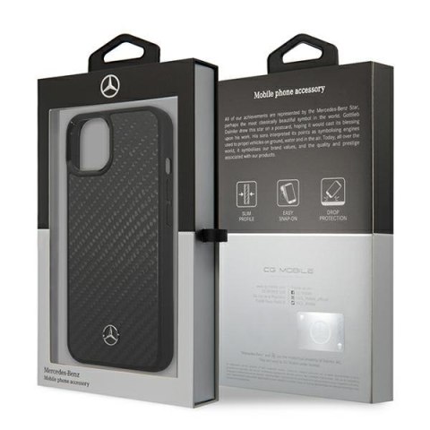 Mercedes MEHCP13SRCABK i Phone 13 mini 5,4" czarny/black carbon hardcase Dynamic Line