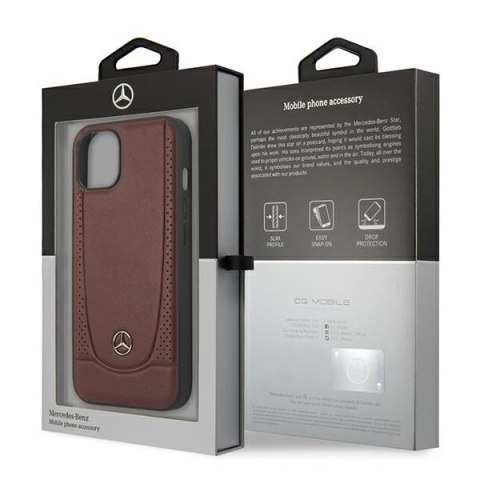 Mercedes MEHCP14MARMRE i Phone 14 Plus /15 Plus 6,7" czerwony/red hardcase Leather Urban Bengale