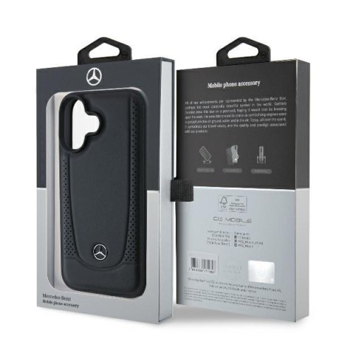 Mercedes MEHCP16SARMBK i Phone 166.1" czarny/black hardcase Leather Urban