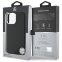 Mercedes MEHMP16L23SUGDK i Phone 16 Pro 6.3" czarny/black hardcase Silicone Tonal Logo Wood Pattern Mag Safe
