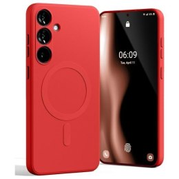 Mercury Mag Safe Semi-Silicone Sam S24 FE S721 czerwony /red