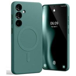 Mercury Mag Safe Semi-Silicone Sam S24 FE S721 zielony /green