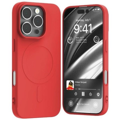 Mercury Mag Safe Semi-Silicone i Phone 16Pro 6,3" czerwony /red