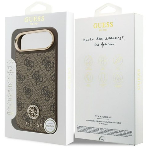 Etui Guess 4G Strass Logo Mag Safe do i Phone Air brązowy