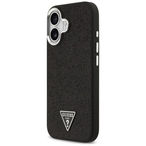 Etui Guess Glitter Triangle Logo Mag Safe do i Phone 17 czarny