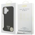 Etui Guess Glitter Triangle Logo Mag Safe do i Phone 17 czarny