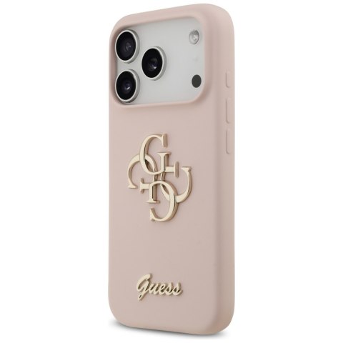 Etui Guess Silicone Big 4G Script do i Phone 17 Pro różowy