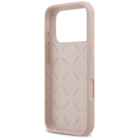 Etui Guess Silicone Big 4G Script do i Phone 17 Pro różowy